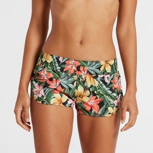 VOLCOM DOT THE ISLAND 2" FLORAL BOARD SHORTS SMALL BLACK